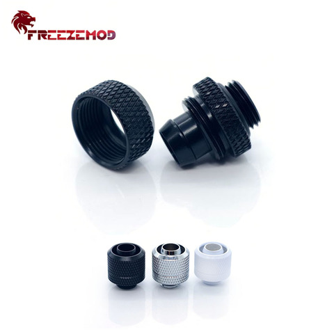 FREEZEMOD Brass 9*12.7/10*13mm Soft Tube Fitting 3/8 Hose PVC Connector External Thread Copper For Water Cooler System Modding ► Photo 1/5