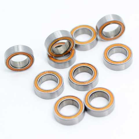 MR85RS Bearing 10PCS 5x8x2.5 mm ABEC-3 Hobby Electric RC Car Truck MR85 RS 2RS Ball Bearings MR85-2RS Orange Sealed ► Photo 1/6