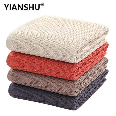 1/3/5 Pieces High Quitly Waffle Towels Set For Adults Children Pure Cotton Bath Towel Absorbent Quick Dry Towel Breathable ► Photo 1/6