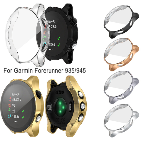 Ultra-Slim TPU Watch Case Silicone Protective Cover Anti Scratch Shell Screen Film For Garmin Forerunner 935 945 ► Photo 1/6