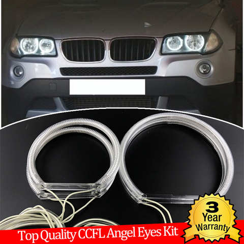 Hight Quality CCFL Angel Eyes Kit Warm White Halo Ring For BMW E83 X3 2003-2010  Demon Eye ► Photo 1/6