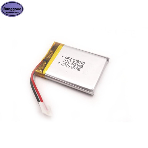 3.7V 600mAh 503040 053040 Lipo Polymer Lithium Rechargeable Li-ion Battery Cells For MP3 MP4 Toys GPS MID Bluetooth Headset ► Photo 1/1