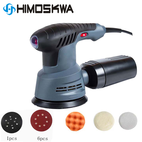 400W Sander Machine 7 Variable Speed 12000RPM Random Orbit Sander polisher  with 6 sandpaper Dust exhaust and  dust canister ► Photo 1/6