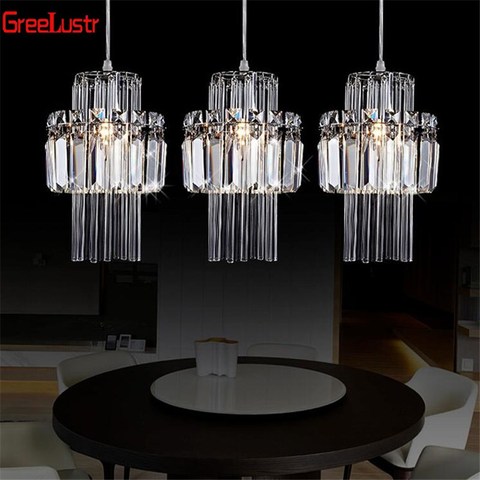 Creative Crystal Led E14 Chandelier Light Industrial Lustre Pendant lampara for Kitchen Decorative Hanging Lamp Luminaire ► Photo 1/6