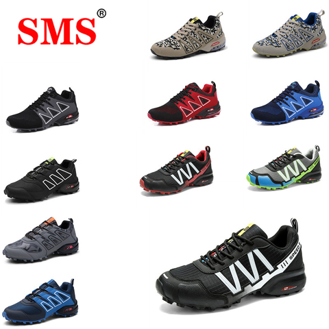 SMS 2022 New Men Shoes Sneakers Breathable Outdoor Mesh Hiking Shoes Casual Light Male Sport Shoes Comfortable Climbing Shoes ► Photo 1/6