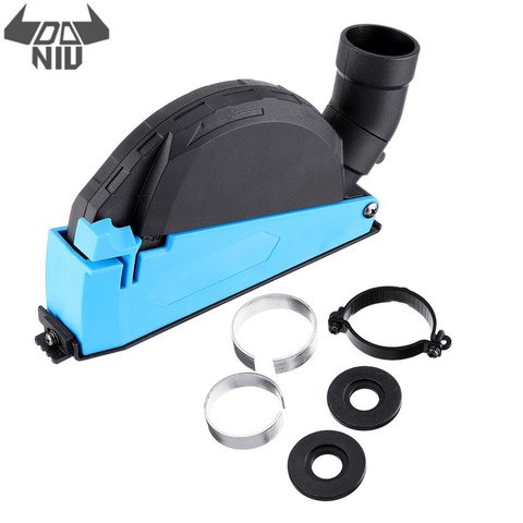 DANIU Universal Surface Cutting Dust Shroud for Angle Grinder 4 Inch to 5 Inch Dust Collector Attachment Cover Blue Power Tool ► Photo 1/6