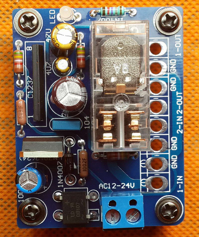 KYYSLB UPC1237 Speaker Horn Protection Board Japan Omron Relay Two-channel Protection Board Kit ► Photo 1/3