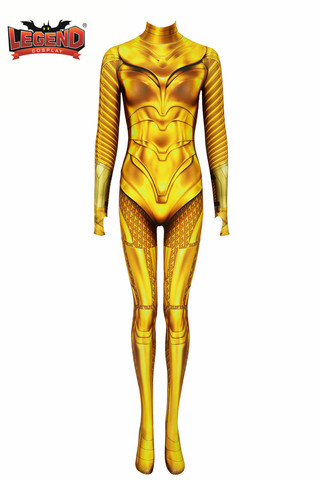 Diana Prince Golden Armor Cosplay Zentai Superhero Bodysuit Suit Jumpsuits Diana Prince Cosplay costume ► Photo 1/5