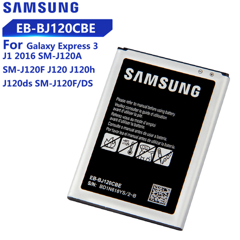 Original Battery For Samsung Galaxy Express 3 J1 2016 SM-J120A SM-J120F SM-J120F/DS J120 J120h J120ds EB-BJ120CBE EB-BJ120CBU ► Photo 1/6
