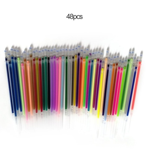 1.0mm Colorful Gel Pen Fluorescent Refills Color Cartridge Flash Pen Smooth Ink Painting Graffiti Pens Student Stationery ► Photo 1/4