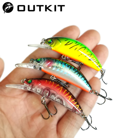 OUTKIT 2022 NEW Arrive Deep Water Small Lures Fishing Lure 4.7g 45mm Floating Minnow Mini Hard Bait For Perch Trout Bass ► Photo 1/6