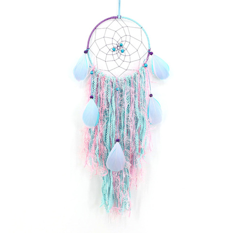Vintage Dream Catcher Ethnic Feathers Wall Hanging Dreamcatcher Home Decor Household Ornament for Girl ► Photo 1/6