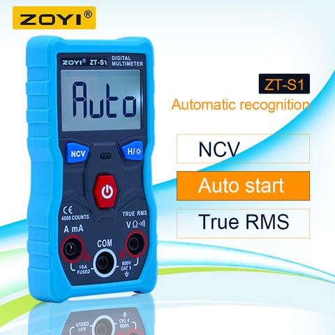 ZOYI ZT-S1 Automatic Digital Multimeter True-RMS intelligent NCV 4000 Counts AC/DC Voltage Current Ohm Test Tool ► Photo 1/6