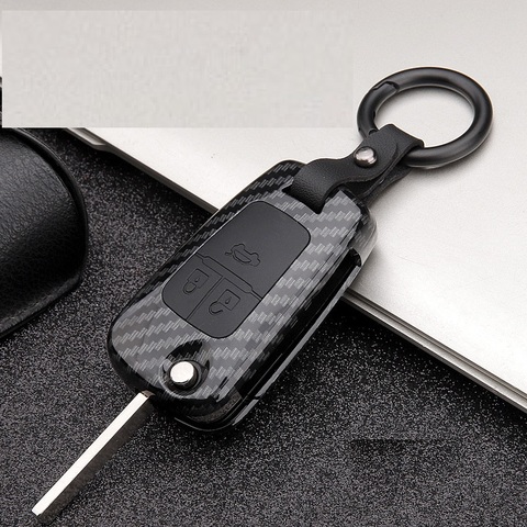 Carbon fiber ABS Car Key Case For Chevrolet Cruze Aveo Trax Opel Astra Corsa Meriva Zafira Antara J Mokka Insignia For Buick ► Photo 1/6