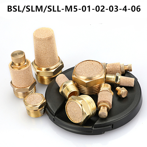 Pneumatic Fittings Copper Muffler  SLM/SLL/BSL-01-02-03-04-06 ► Photo 1/6