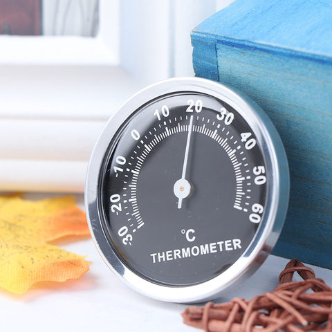 1Pc Mini Car Auto Automobile Thermometer Hygrometer Temperature Instruments Mechanics Decoration Ornament Clock Car Accessories ► Photo 1/6