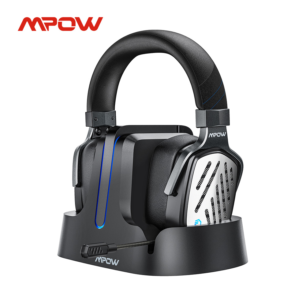 Mpow T1 2.4GHz Wireless Gaming Headsets with 3D Surround Sound Detachable Noise Cancelling Mic Headphone for PC Gamer PS4 Switch - Price history Review | AliExpress Seller - MPOW Official Store | Alitools.io