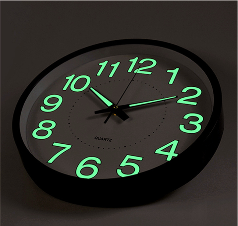 3 years warranty Wall Clock DIY 3D Silent Clock Glow Luminous Hanging Clock Brief Quiet DIY Quartz Wall Clock Modern ► Photo 1/6