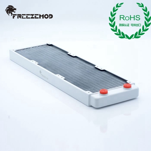FREEZEMOD computer pc water cooler piano paint white color copper radiator cpu heat sink ROHS certification. TSRP-WP360 ► Photo 1/4