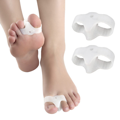 2pcs=1Pair Silicone Toe Spreader Separator Bunion Hallux Valgus Corrector Thumb Finger Correction Straightener Foot Care Tool ► Photo 1/6