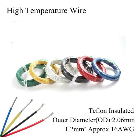 16AWG 1.2mm² High Temperature Wire PTFE Insulation Resistant Cable Tinned Tin Silver Plated Copper Wrapping Wires 1.2mm Square ► Photo 1/6