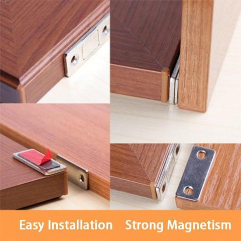 Punch-free Magnetic Door Closer Strong Door Closer Magnetic Door Catch Latch Door Magnet for Furniture Cabinet Cupboard ► Photo 1/6