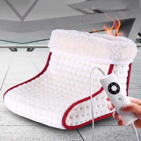 Heated Plug Type Electric Warm Foot Warmer Washable Heats Control Settings Warmer Cushion Thermal Foot Warmer Massage Gift ► Photo 1/6