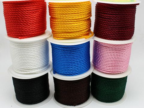 16.4 Feets 3mm Nylon String Chinese Satin Silk Braided Cord Love Binding Rope ► Photo 1/6