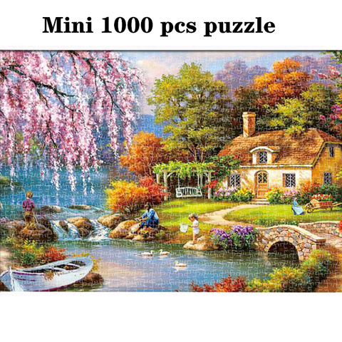 Mini Jigsaw Puzzles 1000 Pieces Assembling Picture Space Travel Puzzles Para Adultos 1000 Piezas Landscape Puzzles for Adults ► Photo 1/6