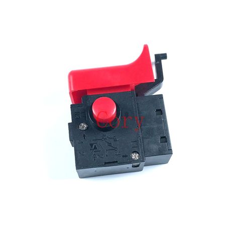 1PC Electric Drill Hammer Speed Control AC Electric Power Tool Trigger Switch 250V 6A for Bosch Lock On Red/Black ► Photo 1/5