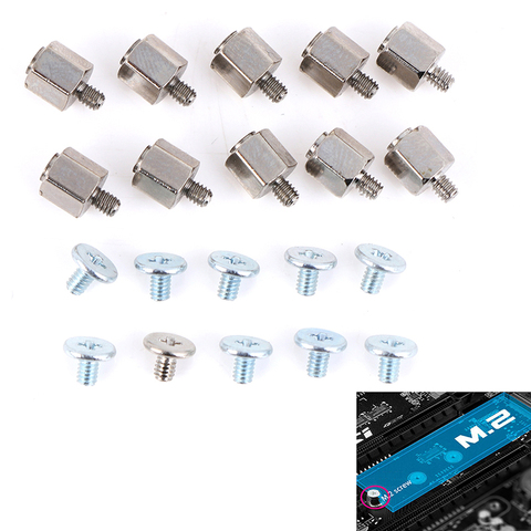 10Set Hand Tool Mounting Stand Off Screw Hex Nut for A-SUS M.2 SSD Motherboard ► Photo 1/6