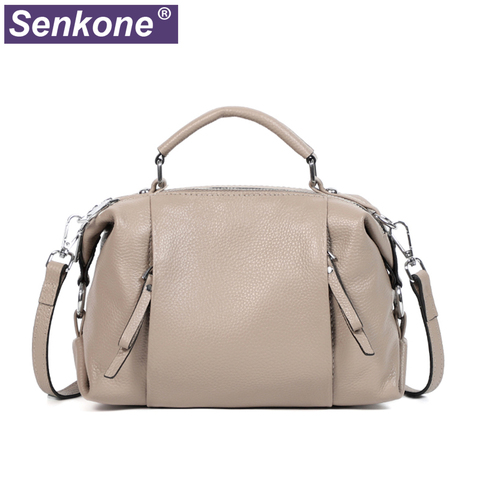 100% Genuine Leather Women Handbag Fashion Totes High Quality Shoulder Bag Classic Female Crossbody Bag 2022 New Women Bags gray ► Photo 1/6