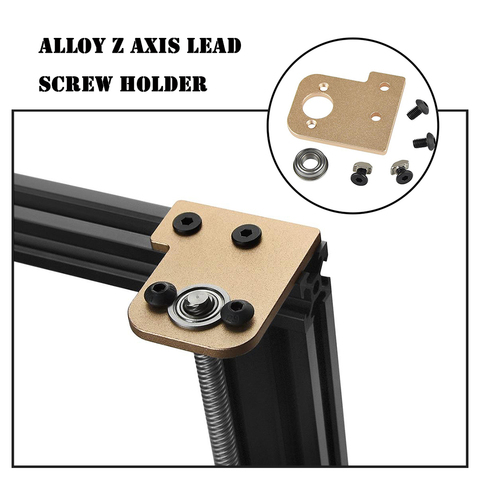 Z-Axis stabilizer with bearing Aluminum alloy Z axis lead screw upgrade holder for i3 Bluer Tornado Tarantula Pro Ender 3 ► Photo 1/6