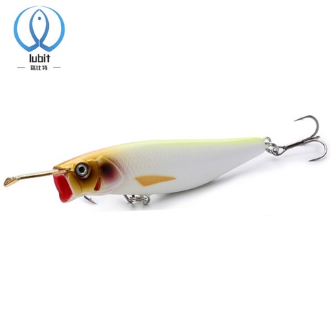 Lubit fishing lure 2022 Riser Bait fishing lures metal lips saltwater fishing sinking Popper casts long fake lures pencil lure ► Photo 1/6