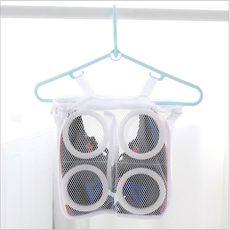 Washing Shoes Mesh Net Pouch Cleaning Laundry Bag Case For Washing Machine