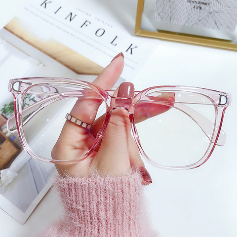 Fashion Anti-Blue Light Glasses Women Men Vintage Ultra Light Polygon Frame Eye Protection Vision Care Computer Eyeglasses ► Photo 1/6