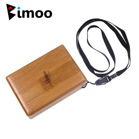 Bimoo 1PC Small Waterproof Easy Grip Foam Fly Fishing Box Wood Fly Fishing Storage Box Bamboo Storage Containers Case 98*70*30mm ► Photo 1/6