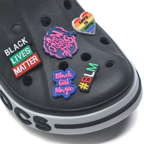 1pcs/lot Cute Medical PVC Croc Shoe Charms Decorations Accessories woman map balck lives matter JIBZ For Croc Kids Gift ► Photo 1/6