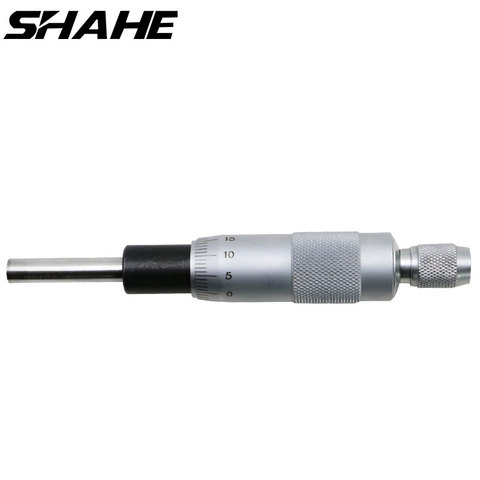 SHAHE High quality 0-25 mm 0.01 mm Mini Metal Precise Micrometer Head With Knurled Adjustment Knob Measurement Tool ► Photo 1/6