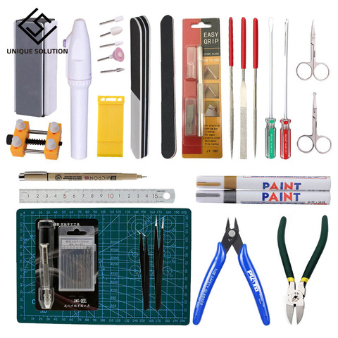 Model Building Tools Combo For Gundam Tools Military Hobby Model DIY Accessories Grinding Cutting Polishing Tools Set 40 in 1 ► Photo 1/6