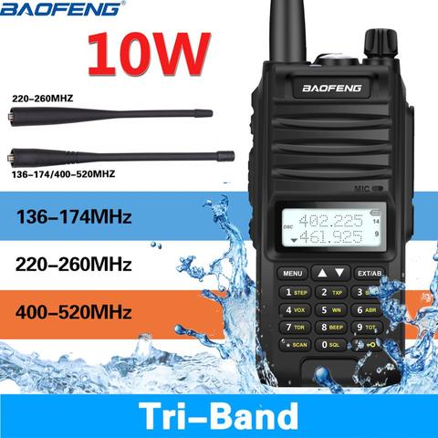 Baofeng BF-F11 10W 4800Mah IP67 Waterproof tri-band Handheld Walkie Talkie 10KM long rang Powerful Two Way Radio Receiver Ham ► Photo 1/6