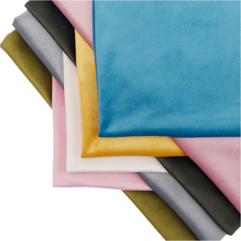 Thickness: 0.7 mm  velvet fabric solid sofa pillow cloth handmade velvet plush fabric gold velvetN  sewing  anime fabric by yard ► Photo 1/4