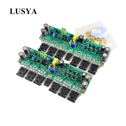 Lusya 1pair L15 MOSFET stereo Amplifier Board 2-Channel AMP 300W 8R  CLASS AB IRFP240 IRFP9240 T0289 ► Photo 1/6