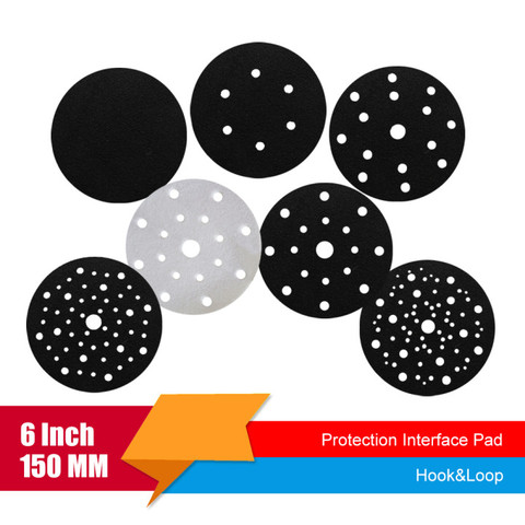 6 Inch 150 MM Multi-Hole Interface Pad Protection Disc Power Tool for Sander Sanding Pad Polishing & Grinding - Hook and Loop ► Photo 1/6