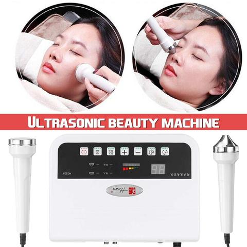 Microcomputer Ultrasonic Face Beauty Instrument Wrinkle Removal Acne Treatment Skin Rejuvenation With 2 Probes ► Photo 1/6