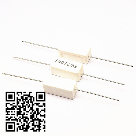 10pcs 5W 10W BPR56 Cement resistance 0.1 ~ 10k ohm 0.33R 1R 10R 100R 0.22 0.33 1 10 100 1K 10K ohm Cement resistor ► Photo 1/4