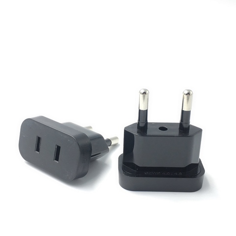 4/4.8MM US Jack to EU Plug Outlet Travel Charger Power Socket Adapter USA to Europe European Regulation Charging Converter Plug ► Photo 1/3