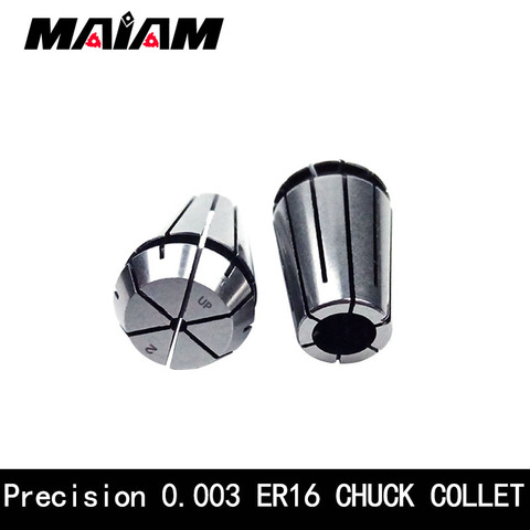 1pcs precision 0.003 er16 up collet chuck 3 4 5 6 7 8 9 10 er16 chuck 3-10mm ER collet chuck for CNC Tool holder nut wrench ► Photo 1/6