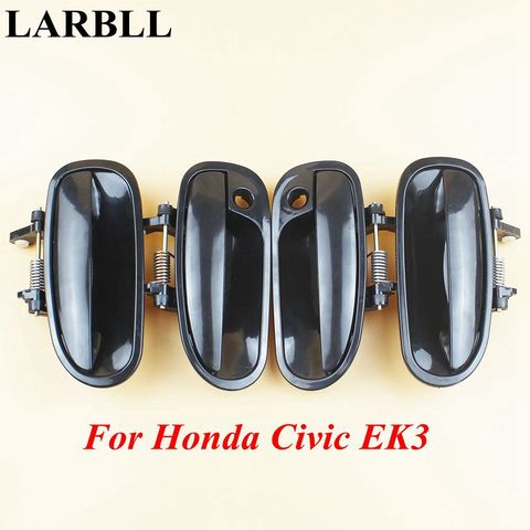 LARBLL Car accessories Front Rear Left Right Black Outside Exterior Door Handle fit for Honda Civic EK3 1996-2000 ► Photo 1/6