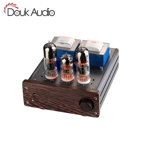 Douk audio Mini 6N6+6N2 Vacuum Tube Amplifier HiFi SEPP Class AB Desktop Power Amp ► Photo 1/1